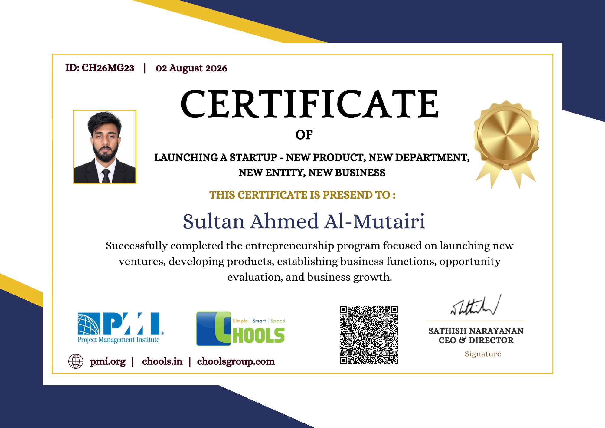 Management Programs Certificate